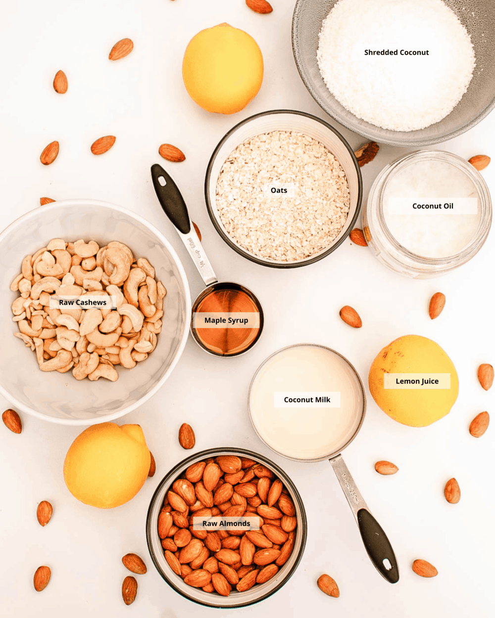 ingredients for lemon tartlets