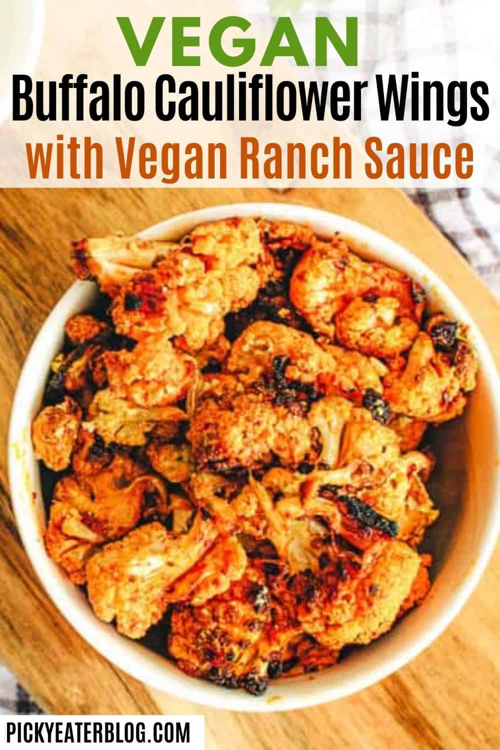 Healthy Food Air Fryer Buffalo Cauliflower Wings