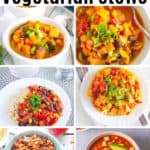 vegetarian stews collage