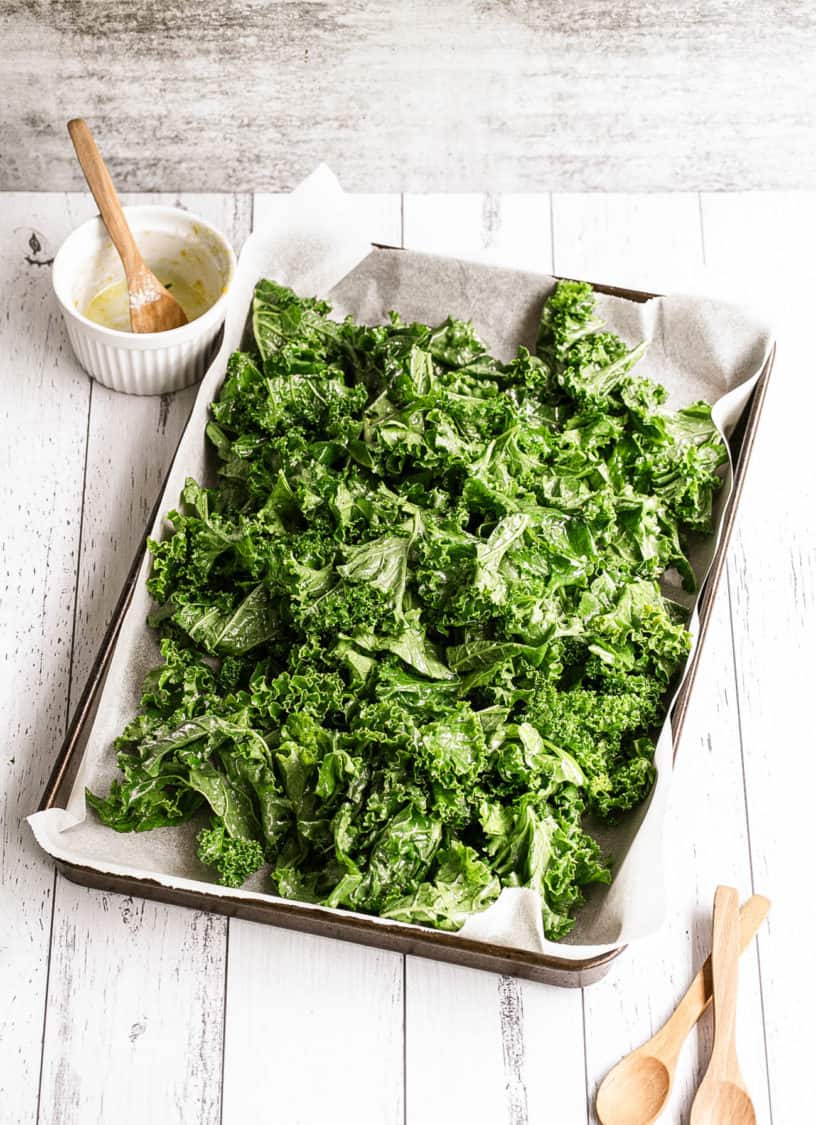 Crispy Parmesan Kale Chips Recipe With Garlic (Baked!) The Picky Eater