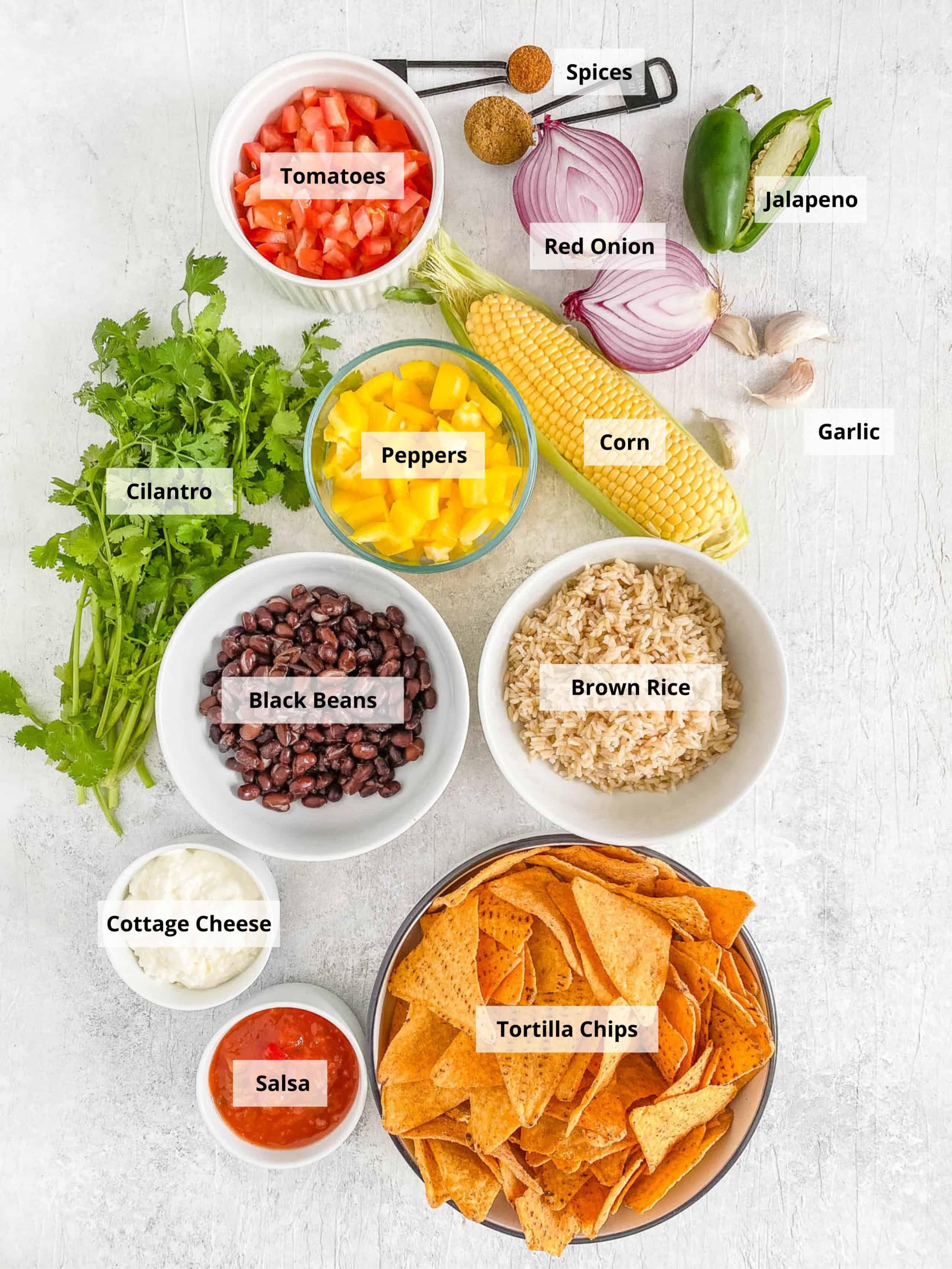 vegetarian burrito bowl ingredients