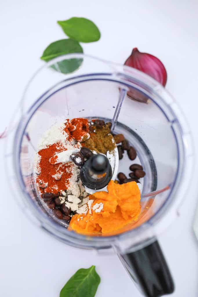 ingredients added to blender