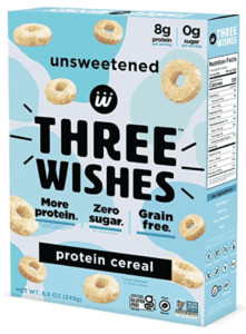 best healthy cereal - three wishes protein cereal box