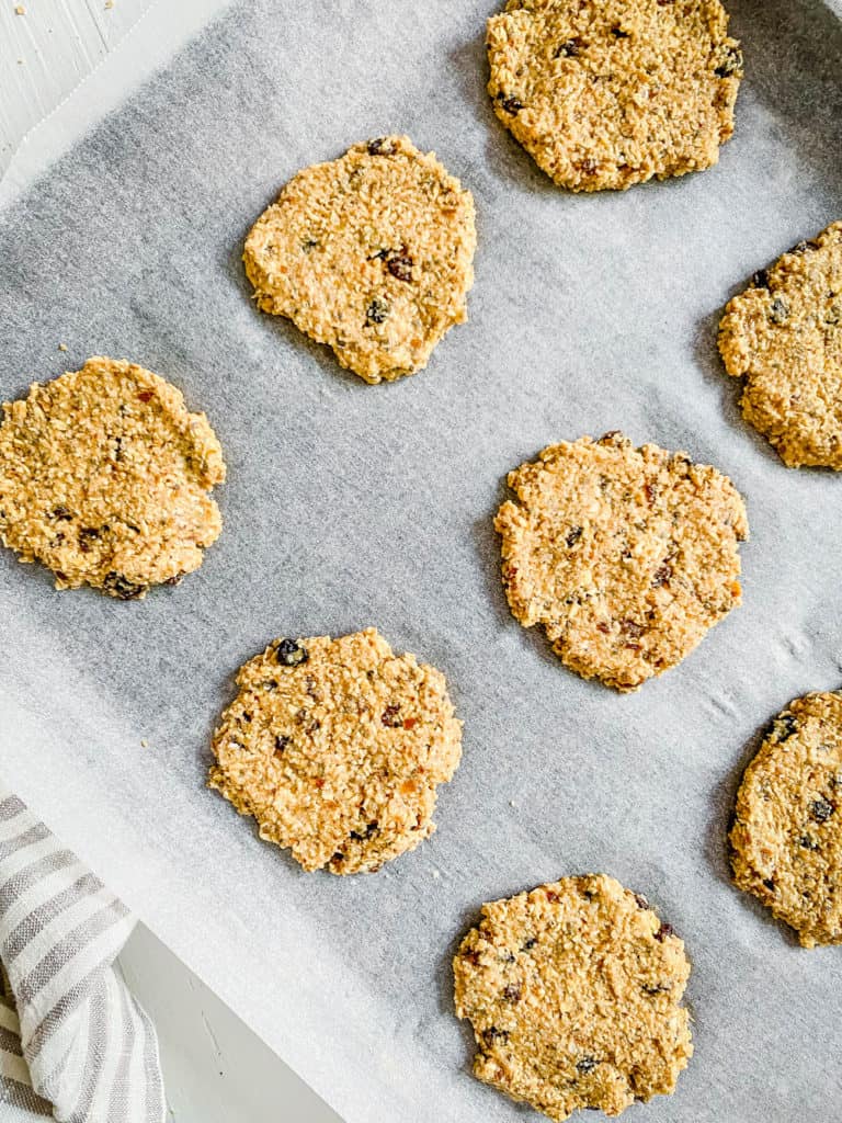 cookies on a baking sheet