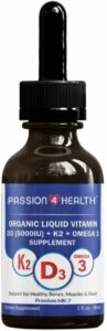 Bottle of passion 4 life vitamin d drops.