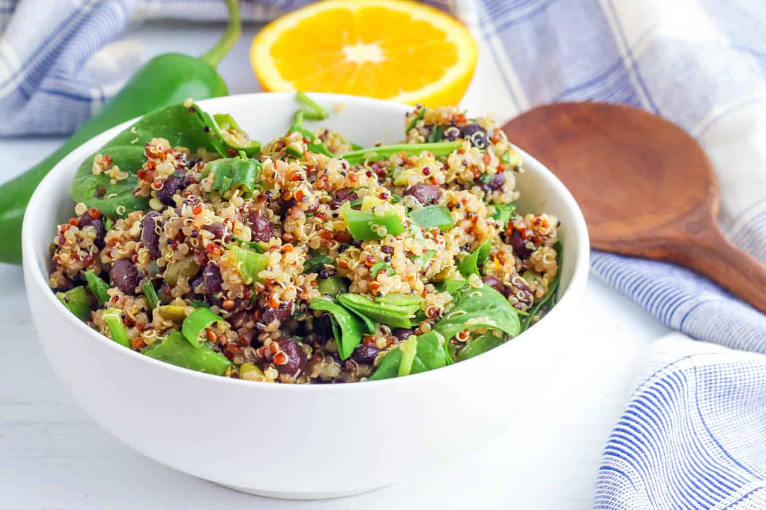 Southwestern Quinoa Salad with "Mole" Vinaigrette The Picky Eater