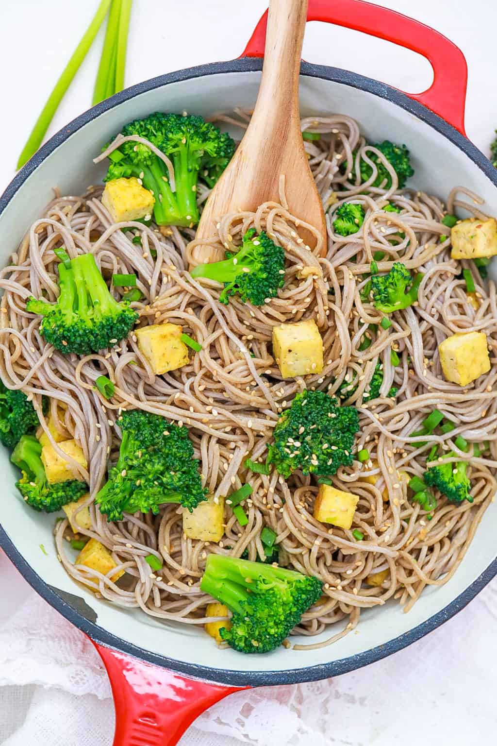 Tofu Broccoli with Sesame Noodles Healthy and Vegan The Picky Eater