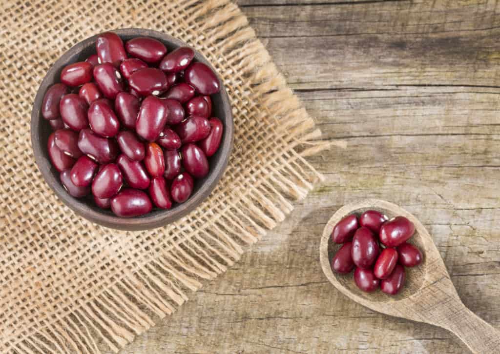 Raw red adzuki beans - Phaseolus ،is