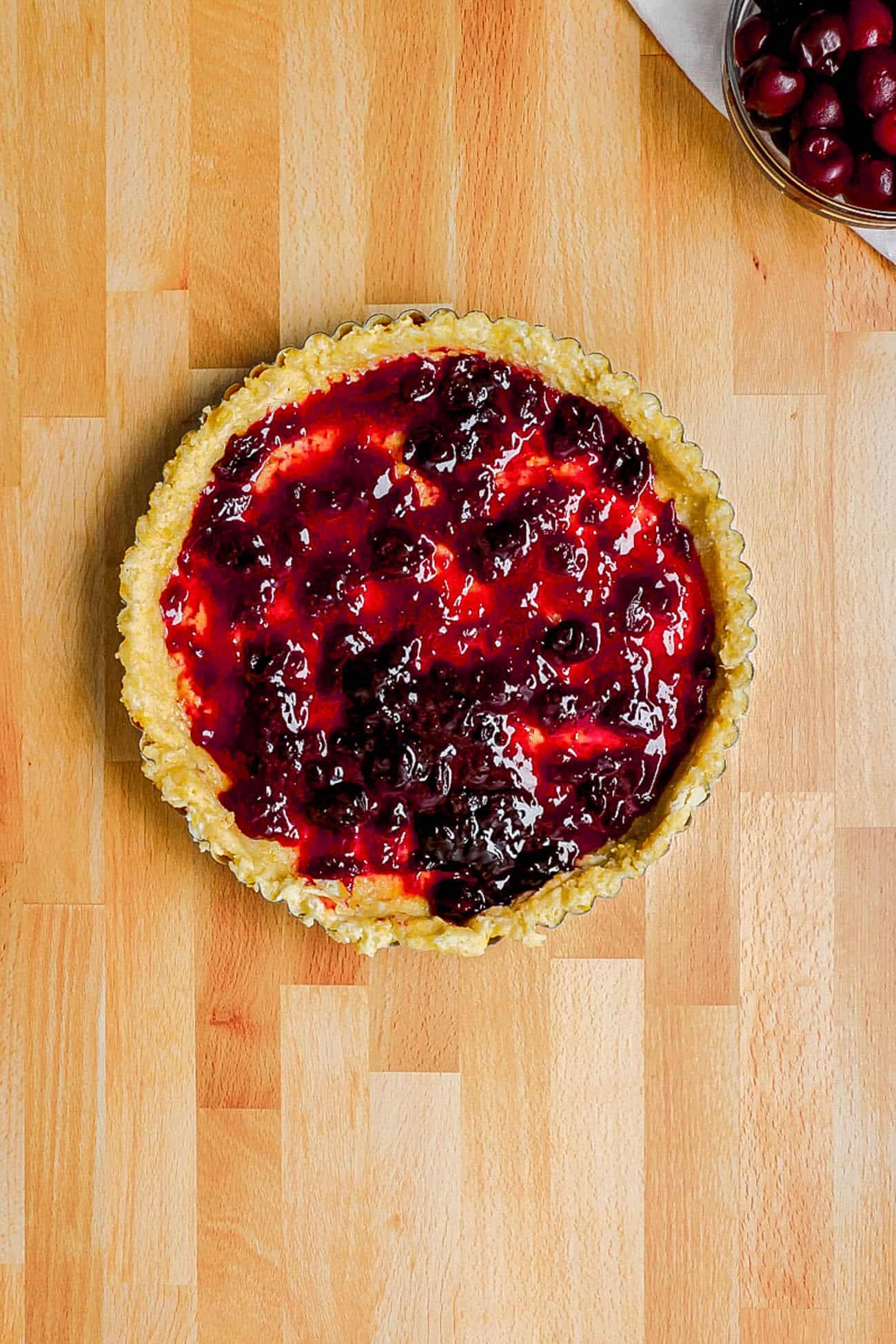 Ricotta Pie with Dark Chocolate and Cherries The Picky Eater