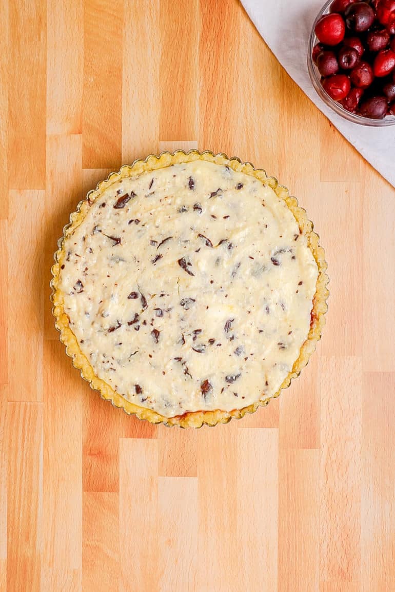 Ricotta Pie with Dark Chocolate and Cherries The Picky Eater