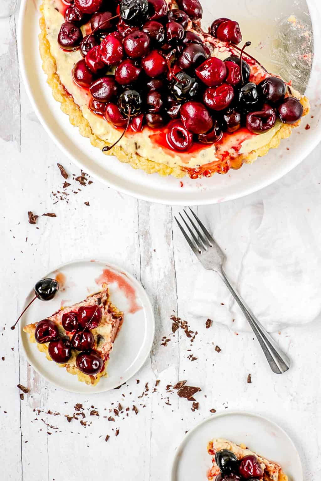 Ricotta Pie with Dark Chocolate and Cherries The Picky Eater