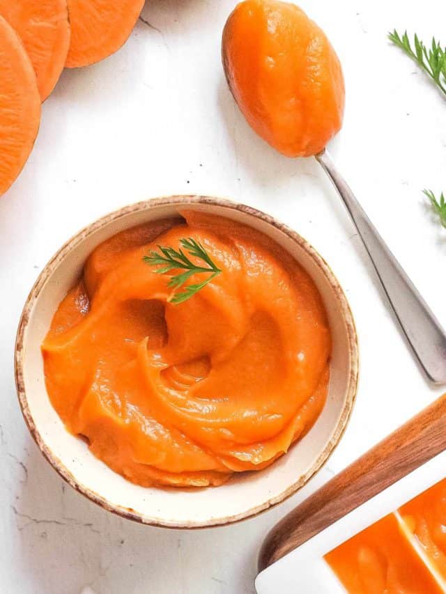 Sweet Potato Baby Food A Simple Puree Story The Picky Eater