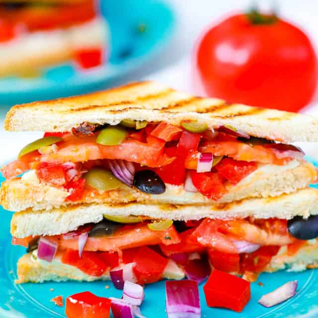 Mediterranean Sandwich with Veggies and Feta The Picky Eater