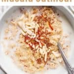 oatmeal topped with saffron and cinnamon