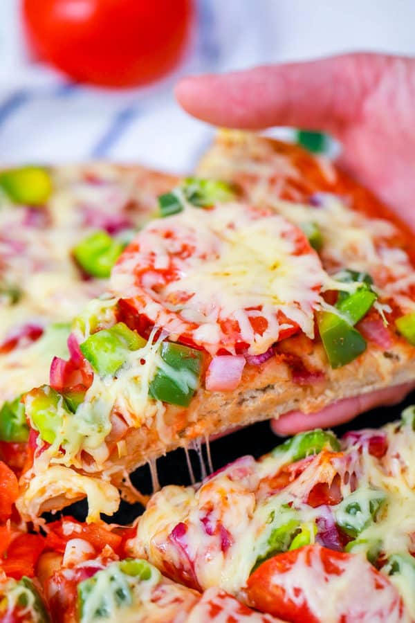 Veggie Pizza Recipe (Easy Appetizer or Entree!) | The Picky Eater