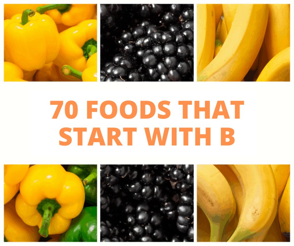 foods that start with b sign