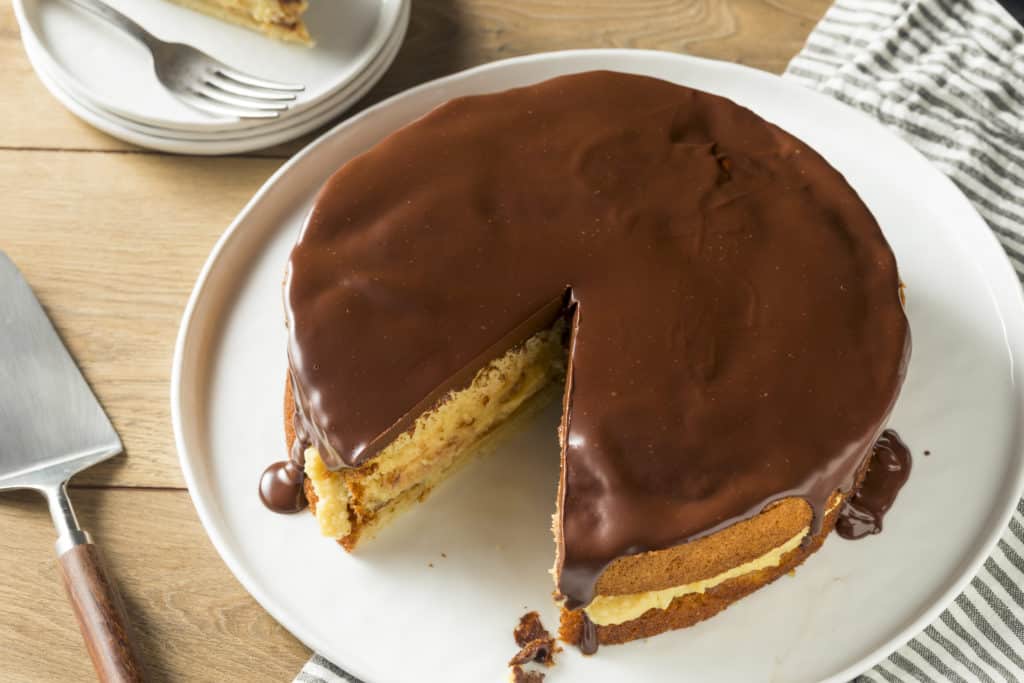 foods that start with b - boston cream pie