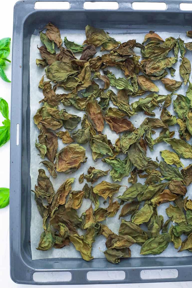 How to Dry Basil in the Oven Quick and Easy Method The Picky Eater