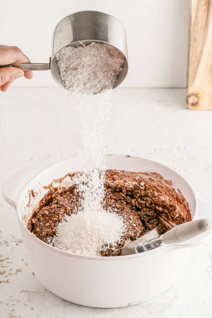 sugar added to batter in mixing bowl