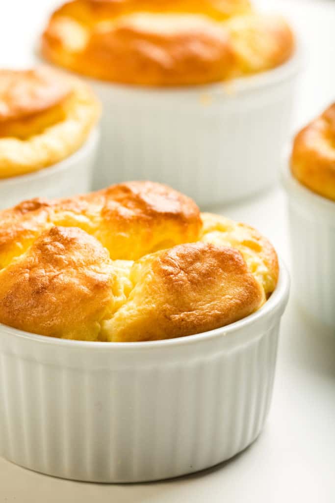 Parmesan and Gruyere cheese souffle - foods that start with c