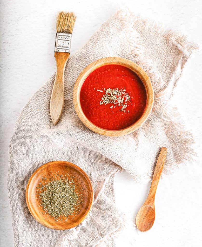 vegan bbq sauce in a large bowl