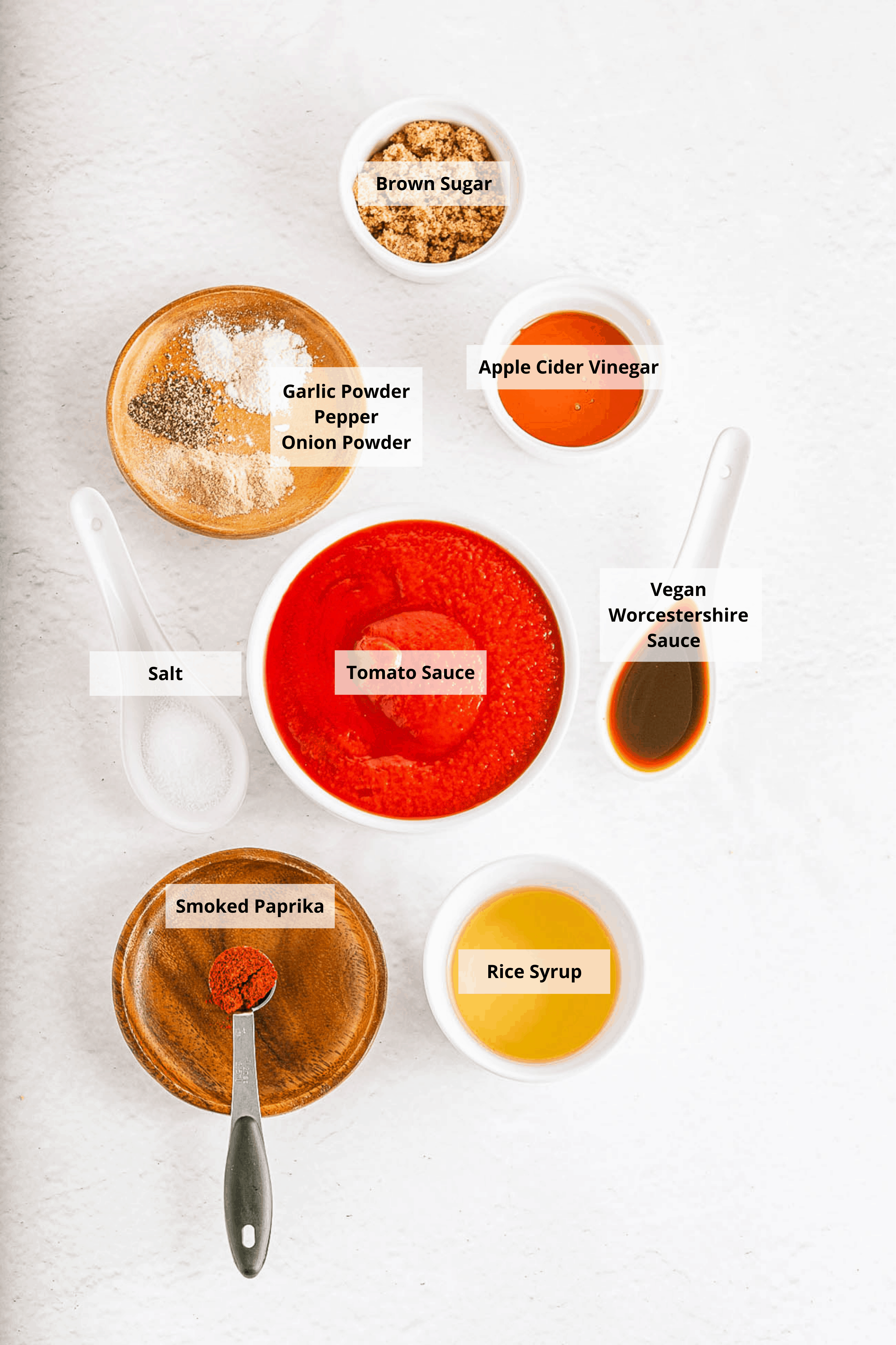 ingredients for vegan bbq sauce
