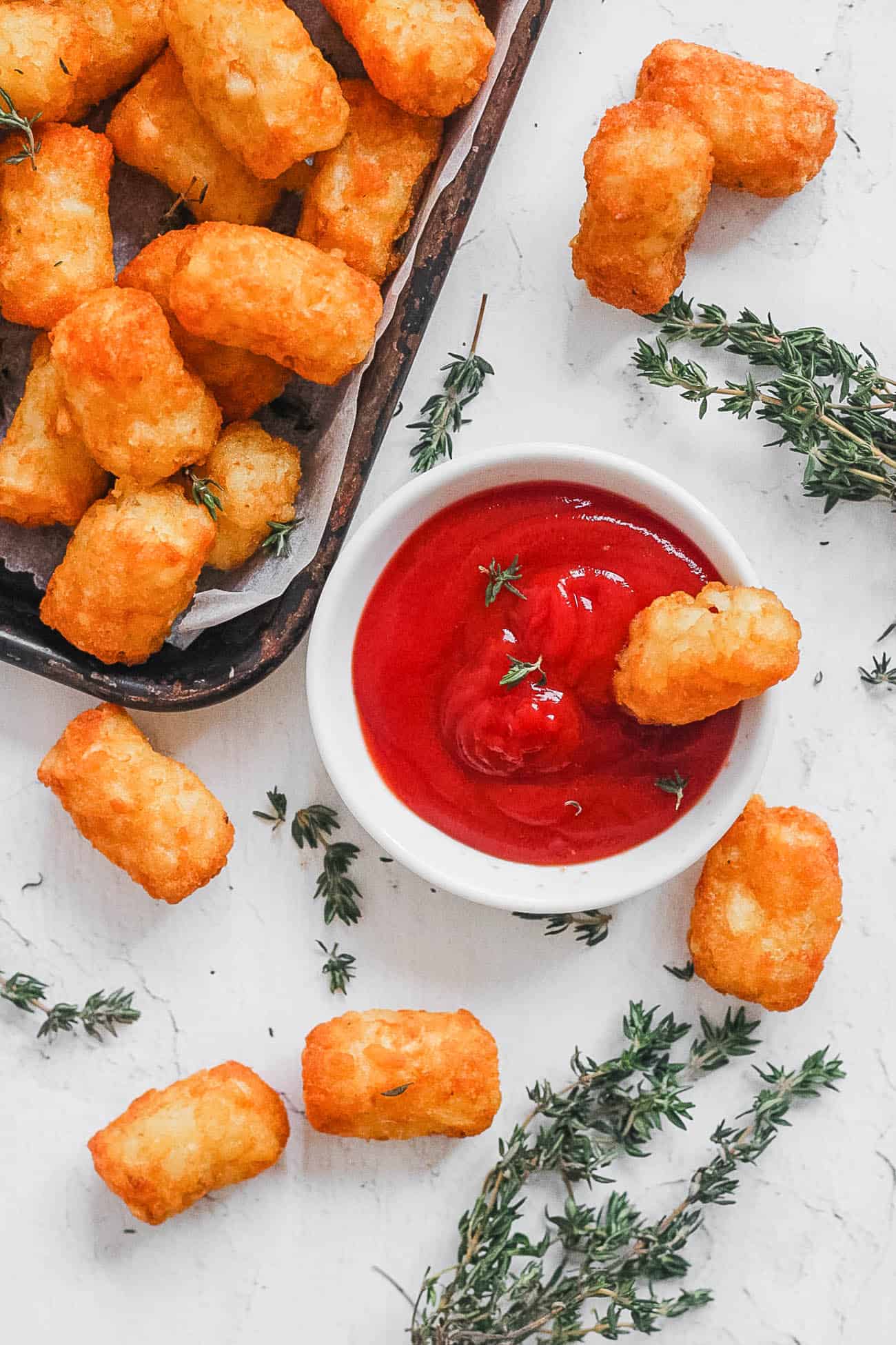 Air Fryer Frozen Tater Tots (Crispy, Healthy) | The Picky Eater