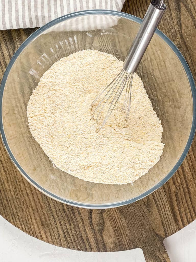 dry ingredients combined in a bowl