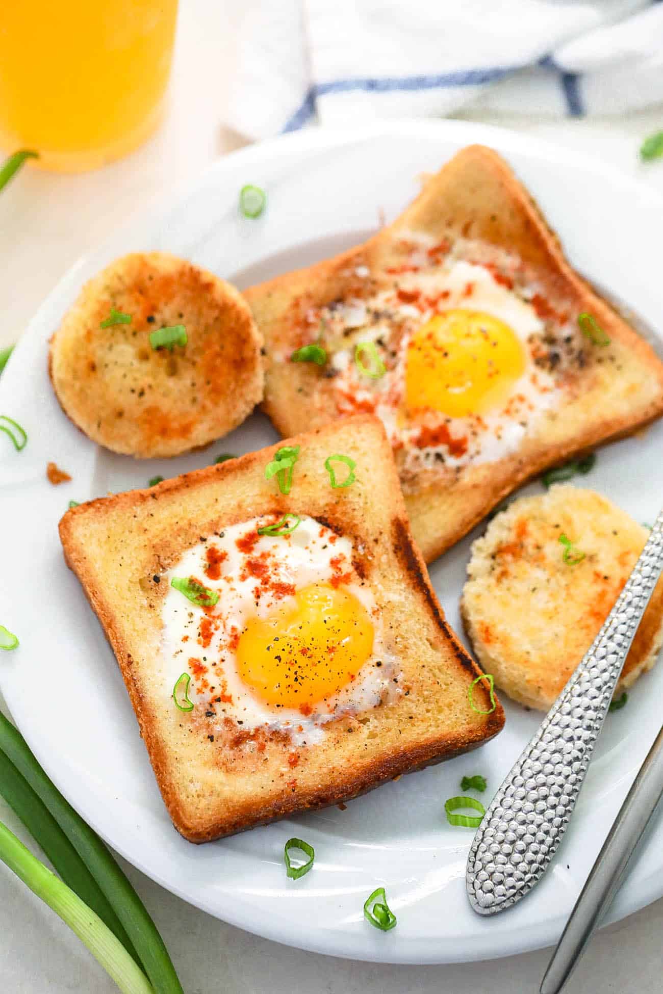 Air Fryer Eggs in a Basket