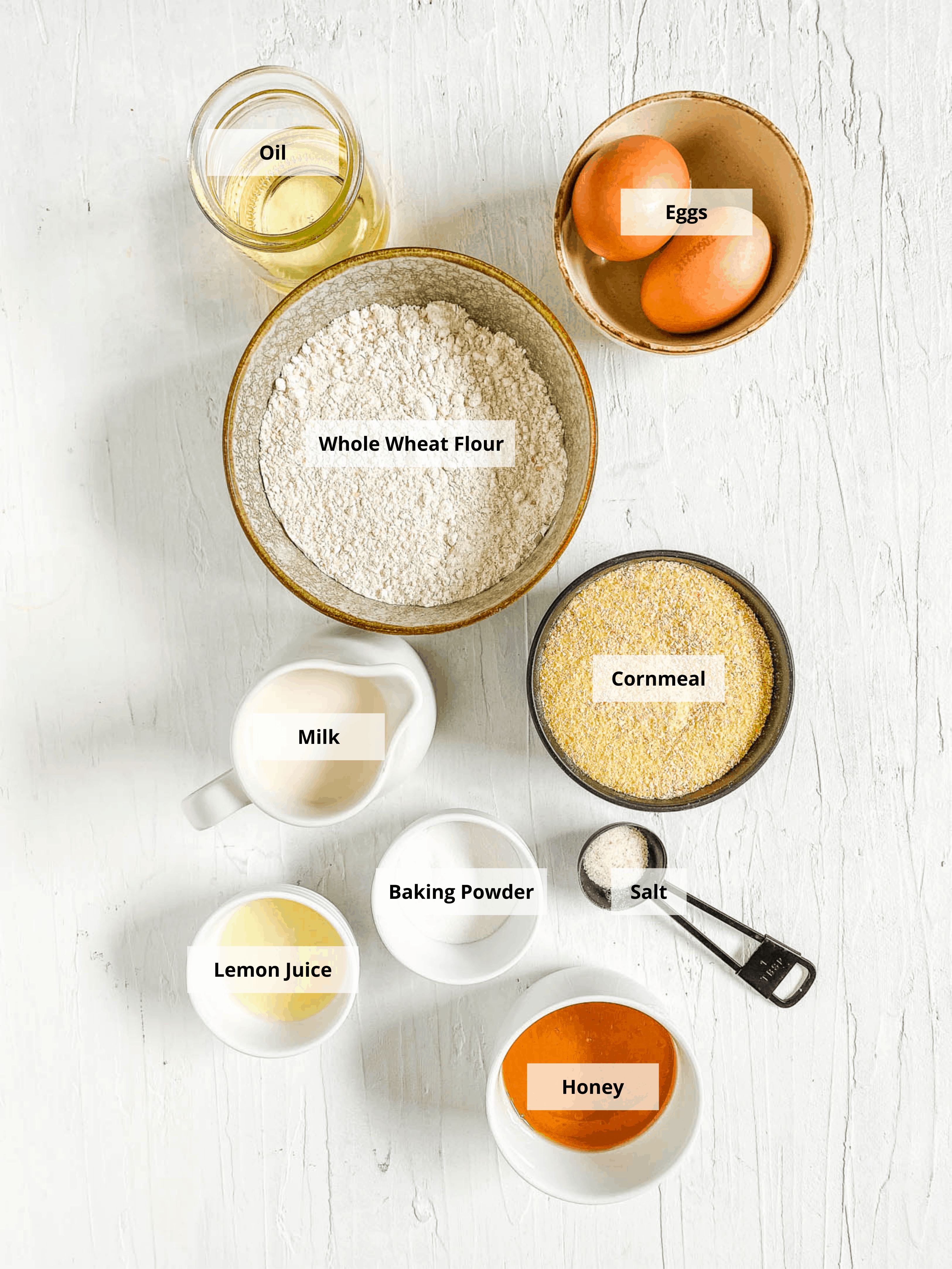 ingredients for healthy cornbread recipe