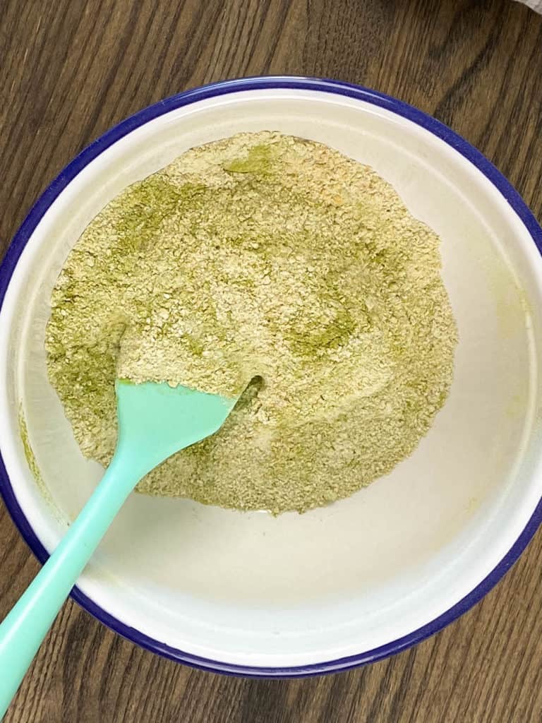 dry ingredients combined in a bowl