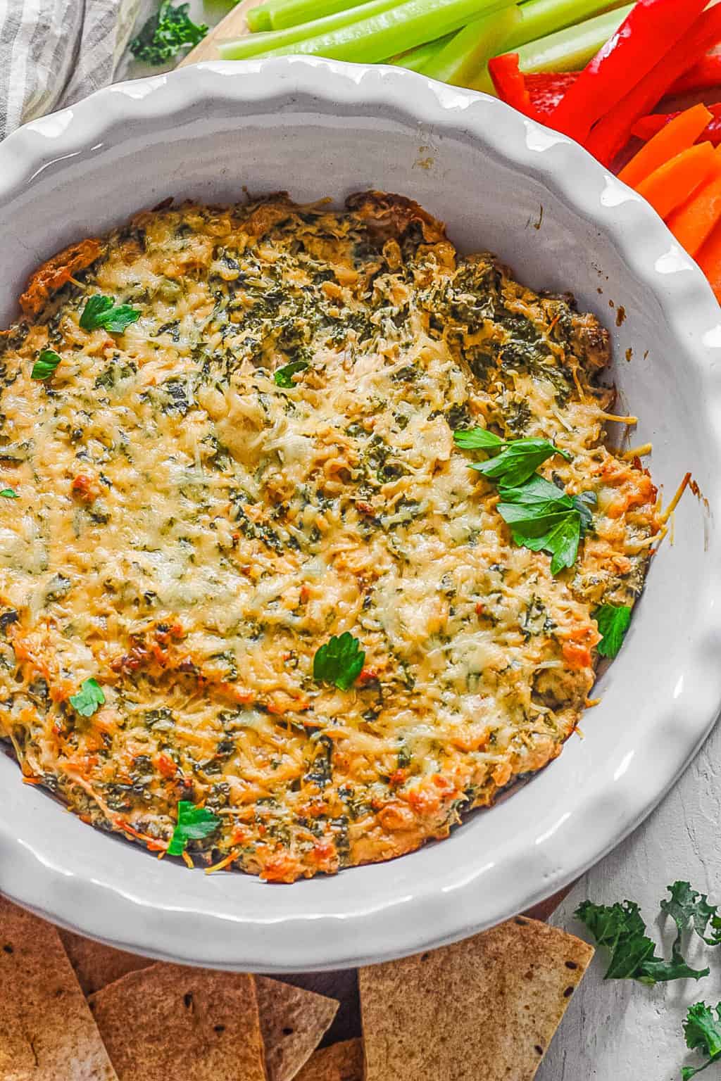 Kale Dip with Cream Cheese and Parmesan The Picky Eater