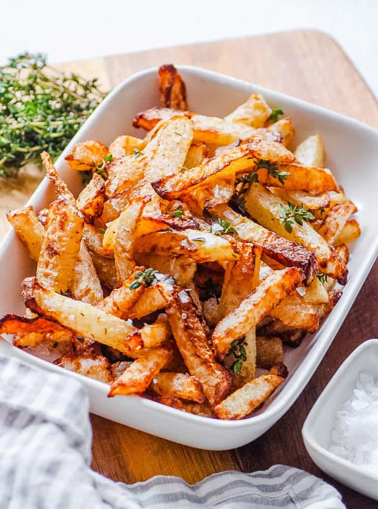 Air Fryer Jicama Fries The Choosy Eater Doctor Woao