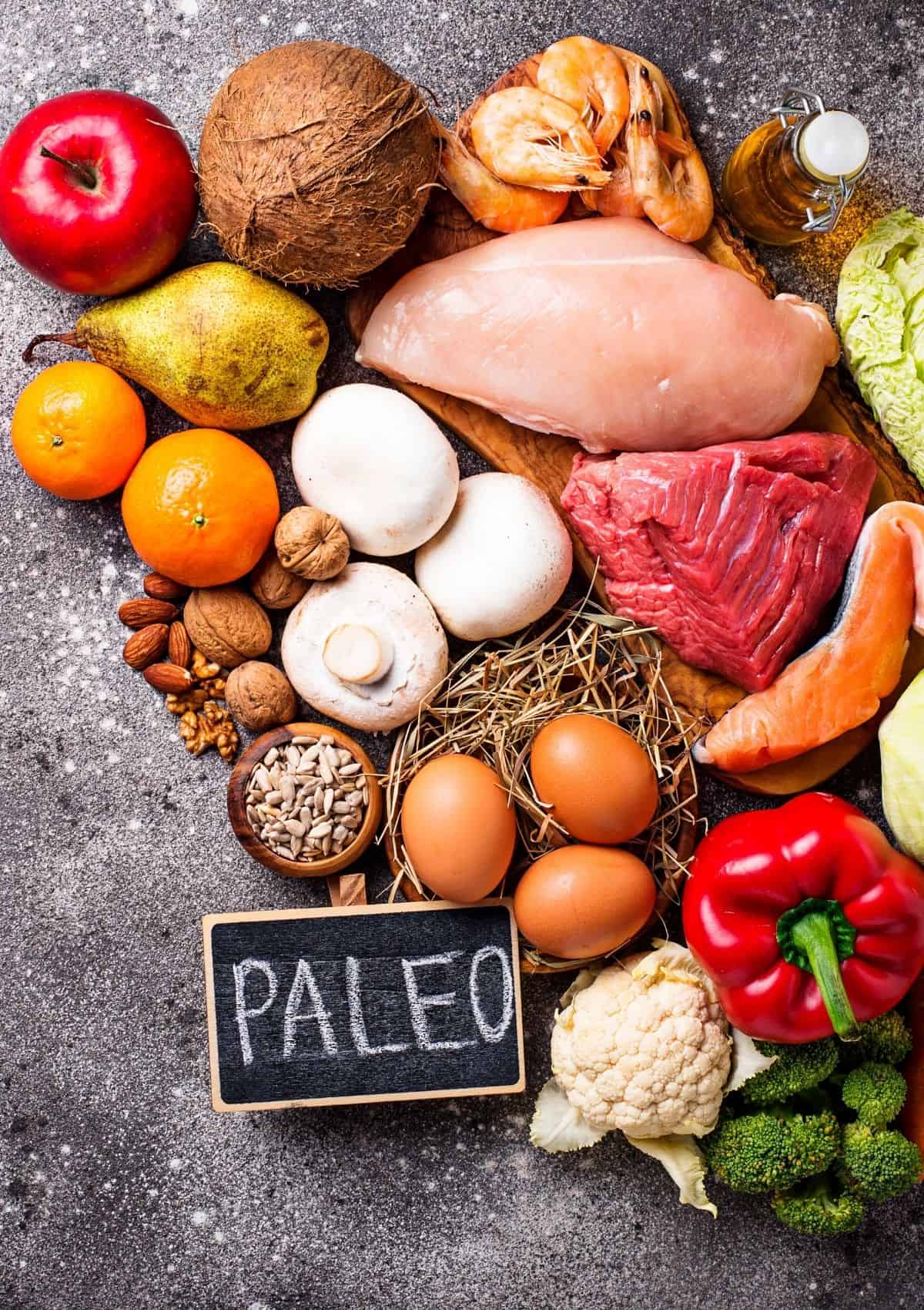 Foods to eat on the paleo diet. 