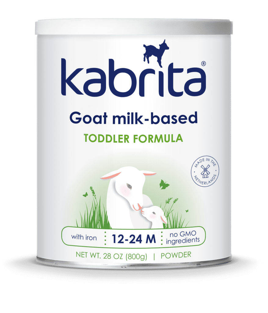 Kabrita formula review - goat milk based formula toddler formula canister. 