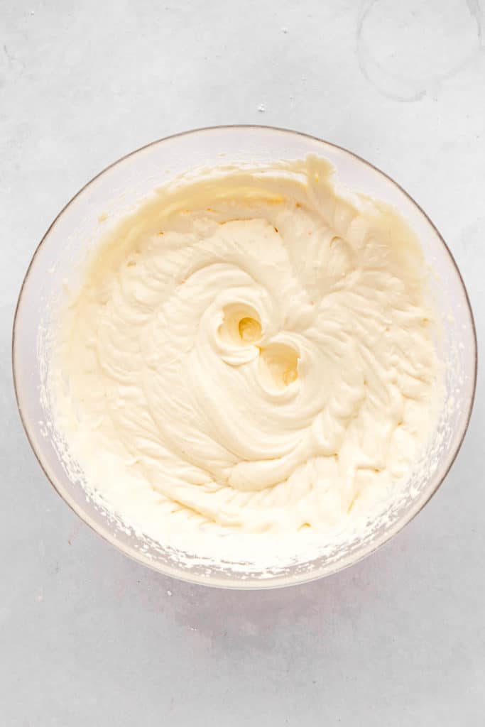 whipped cream topping in a bowl
