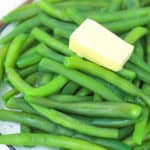 green beans served with butter for how to boil green beans recipe