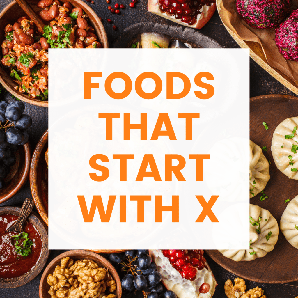 food that starts with u and x