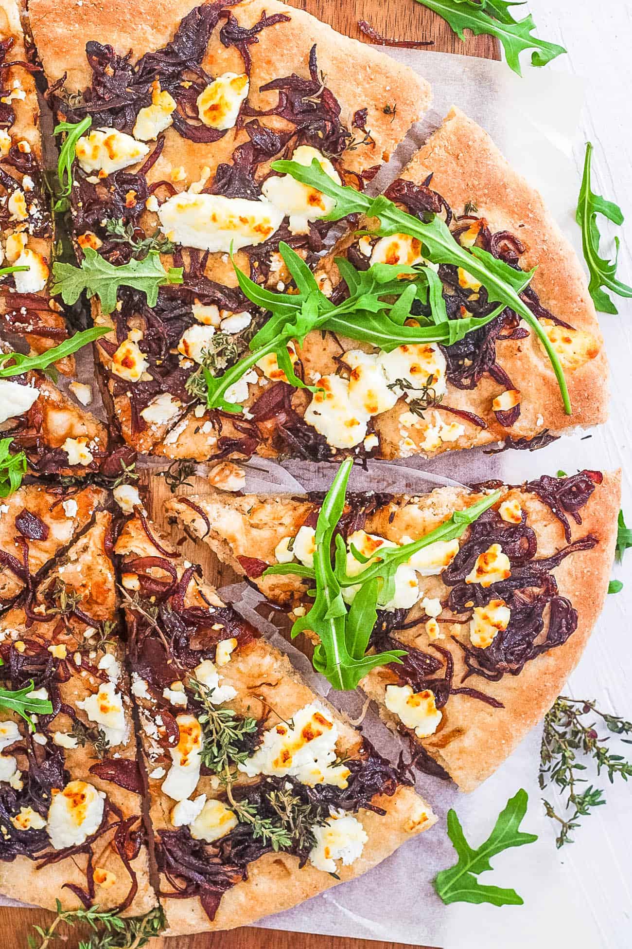 Goat Cheese Pizza Recipe With Caramelized Onions
