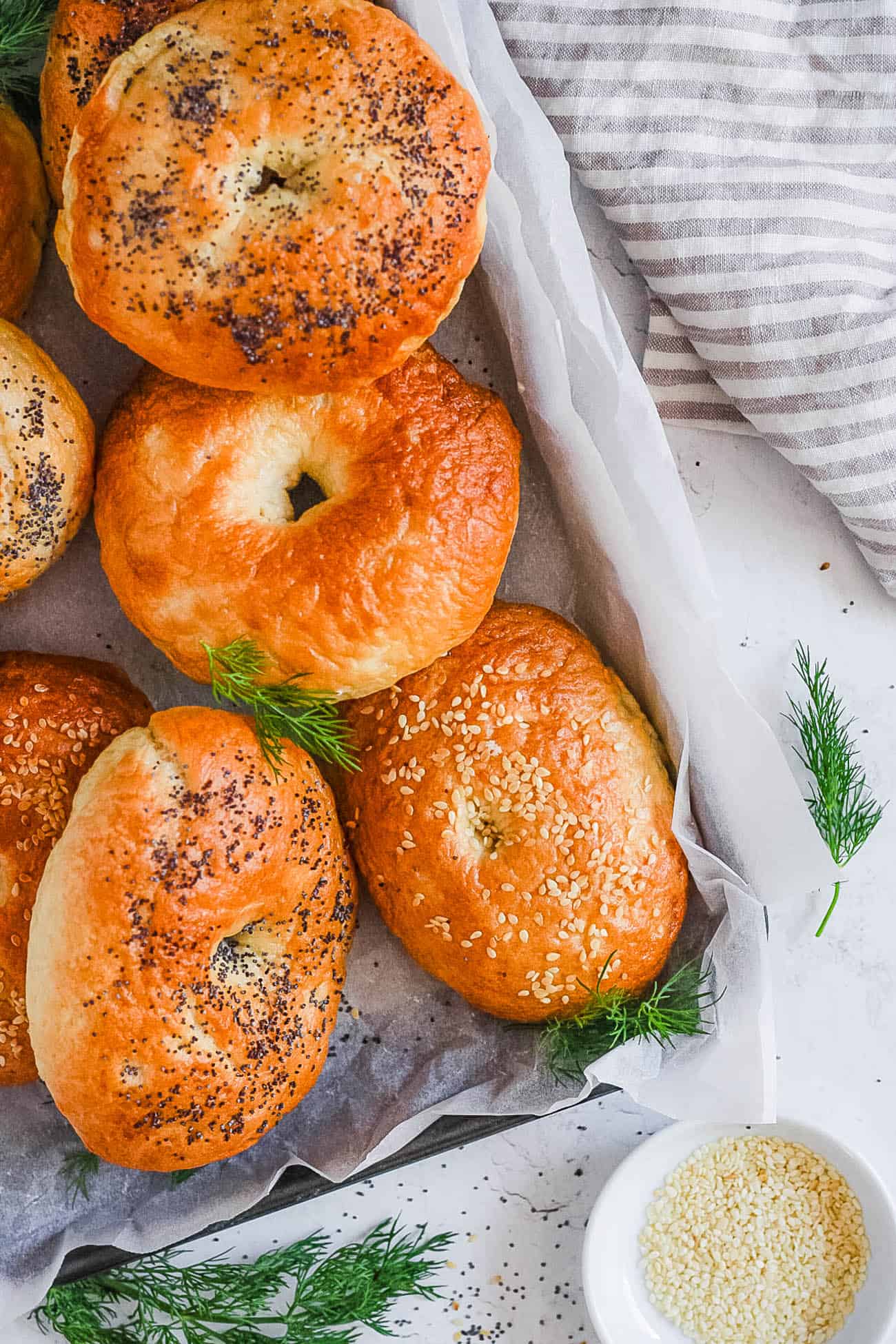 Homemade bagels recipe