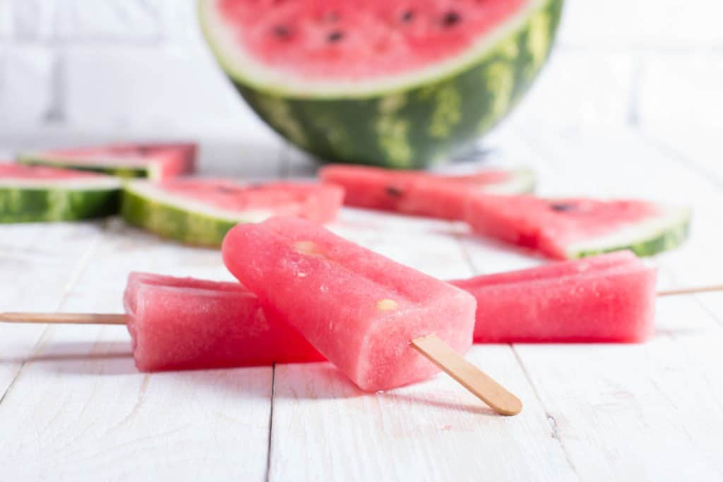 foods that start with x - watermelon popsicles