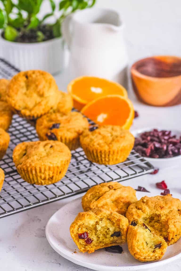 Healthy Orange Cranberry Muffins (GlutenFree, Vegan) The Picky Eater