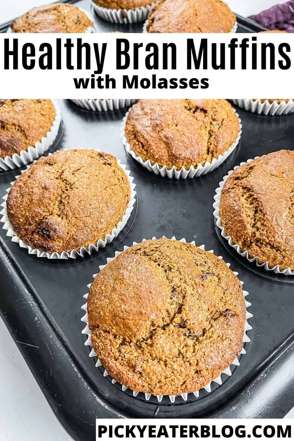 bran muffins in a muffin tin