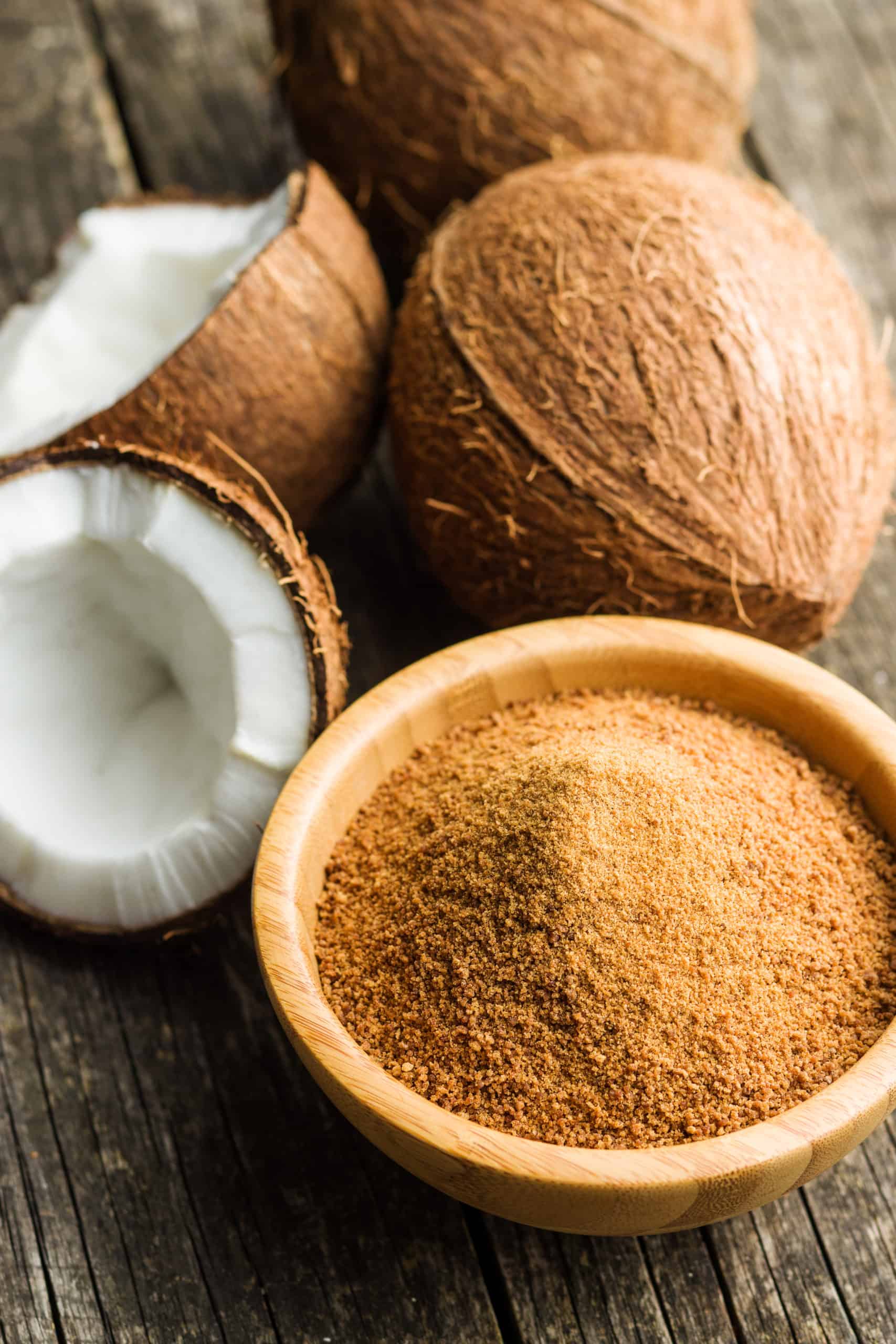 coconut sugar in a bowl - best coconut sugar substitute