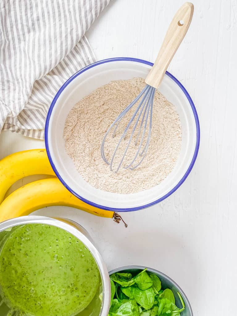 dry ingredients combined in a bowl