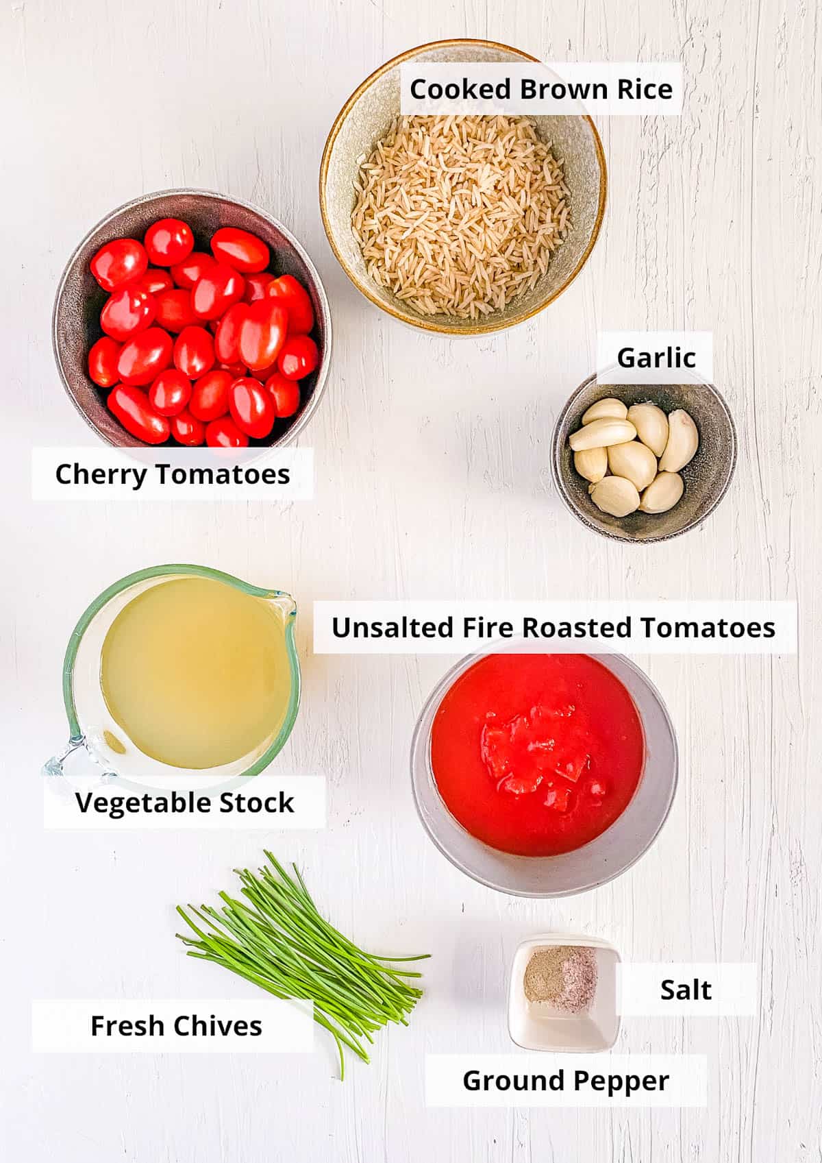 ingredients for best, easy, healthy, homemade vegan roasted tomato soup recipe