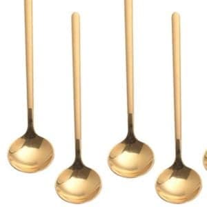 Gold spoons.