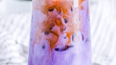 Easy Iced Ube Latte