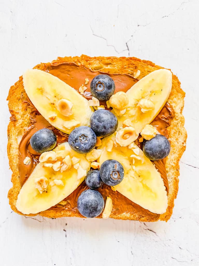 nutella banana toast - breakfast toast ideas