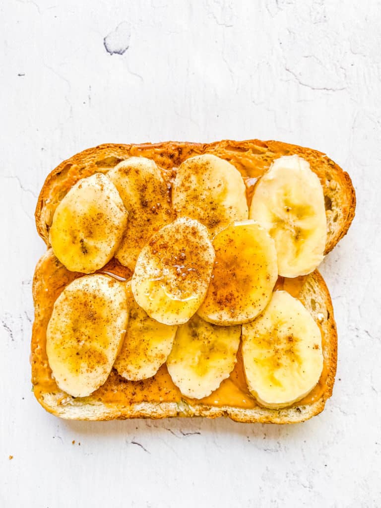 peanut butter banana toast - breakfast toast ideas